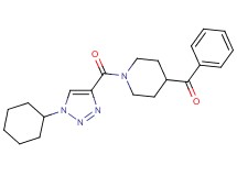 {1-[(1-cyclohexyl-1H-1,2,3-triazol-4-yl)carbonyl]-4-piperidinyl}(phenyl)methanone