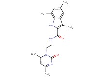 N-[2-(4,6-dimethyl-2-oxopyrimidin-1(2H)-yl)ethyl]-3,5,7-trimethyl-1H-indole-2-carboxamide