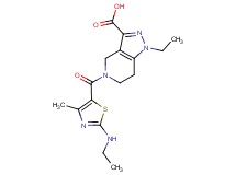 1-ethyl-5-{[2-(ethylamino)-4-methyl-1,3-thiazol-5-yl]carbonyl}-4,5,6,7-tetrahydro-1H-pyrazolo[4,3-c]pyridine-3-carboxylic acid