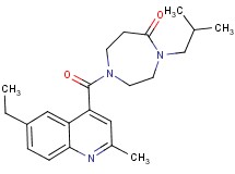 1-[(6-ethyl-2-methyl-4-quinolinyl)carbonyl]-4-isobutyl-1,4-diazepan-5-one
