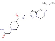 1-(2-amino-2-oxoethyl)-N-[(5-isobutyl-4,5,6,7-tetrahydropyrazolo[1,5-a]pyrazin-2-yl)methyl]piperidine-4-carboxamide