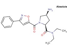 (2S,4S)-4-amino-N,N-diethyl-1-[(3-phenylisoxazol-5-yl)carbonyl]pyrrolidine-2-carboxamide