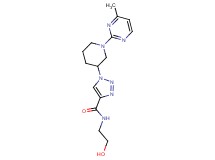 N-(2-hydroxyethyl)-1-[1-(4-methylpyrimidin-2-yl)piperidin-3-yl]-1H-1,2,3-triazole-4-carboxamide
