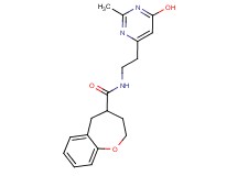 N-[2-(6-hydroxy-2-methylpyrimidin-4-yl)ethyl]-2,3,4,5-tetrahydro-1-benzoxepine-4-carboxamide