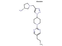 (3R)-1-({1-[1-(5-propyl-2-pyrimidinyl)-4-piperidinyl]-1H-1,2,3-triazol-4-yl}methyl)-3-pyrrolidinamine bis(trifluoroacetate)