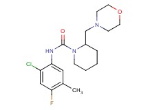 N-(2-chloro-4-fluoro-5-methylphenyl)-2-(morpholin-4-ylmethyl)piperidine-1-carboxamide