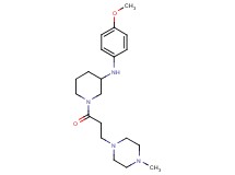 N-(4-methoxyphenyl)-1-[3-(4-methyl-1-piperazinyl)propanoyl]-3-piperidinamine