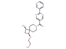 (1R*,3S*)-3-(2-hydroxyethoxy)-7-[(2-pyridin-3-ylpyrimidin-5-yl)carbonyl]-7-azaspiro[3.5]nonan-1-ol