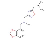 (1,3-benzodioxol-4-ylmethyl)[(5-isobutyl-1,2,4-oxadiazol-3-yl)methyl]methylamine