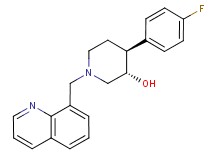 (3S*,4S*)-4-(4-fluorophenyl)-1-(quinolin-8-ylmethyl)piperidin-3-ol