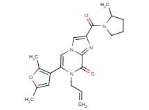 7-allyl-6-(2,5-dimethyl-3-furyl)-2-[(2-methylpyrrolidin-1-yl)carbonyl]imidazo[1,2-a]pyrazin-8(7H)-one