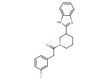 2-{1-[(3-fluorophenyl)acetyl]-3-piperidinyl}-1H-benzimidazole