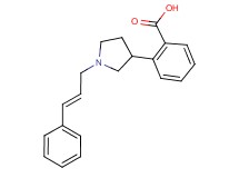 2-{1-[(2E)-3-phenyl-2-propen-1-yl]-3-pyrrolidinyl}benzoic acid