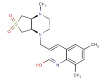 6,8-dimethyl-3-{[rel-(4aS,7aR)-4-methyl-6,6-dioxidohexahydrothieno[3,4-b]pyrazin-1(2H)-yl]methyl}-2-quinolinol