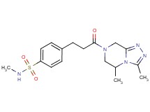 4-[3-(3,5-dimethyl-5,6-dihydro[1,2,4]triazolo[4,3-a]pyrazin-7(8H)-yl)-3-oxopropyl]-N-methylbenzenesulfonamide