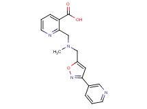 2-({methyl[(3-pyridin-3-ylisoxazol-5-yl)methyl]amino}methyl)nicotinic acid