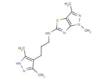 N-[3-(3,5-dimethyl-1H-pyrazol-4-yl)propyl]-1,3-dimethyl-1H-pyrazolo[3,4-d][1,3]thiazol-5-amine