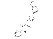 N-{[1-(3-methoxyphenyl)-1H-pyrazol-4-yl]methyl}-N-methylimidazo[1,2-b]pyridazine-3-carboxamide