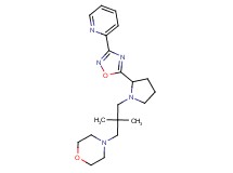 4-(2,2-dimethyl-3-{2-[3-(2-pyridinyl)-1,2,4-oxadiazol-5-yl]-1-pyrrolidinyl}propyl)morpholine