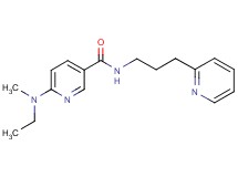6-[ethyl(methyl)amino]-N-[3-(2-pyridinyl)propyl]nicotinamide