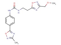 N-{2-[3-(methoxymethyl)-1,2,4-oxadiazol-5-yl]ethyl}-N'-[4-(3-methyl-1,2,4-oxadiazol-5-yl)phenyl]urea