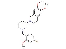 2-[1-(4-fluoro-2-methoxybenzyl)-3-piperidinyl]-6,7-dimethoxy-1,2,3,4-tetrahydroisoquinoline