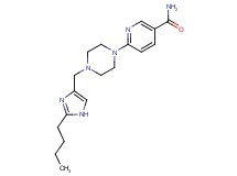 6-{4-[(2-butyl-1H-imidazol-4-yl)methyl]piperazin-1-yl}nicotinamide