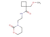 1-(methoxymethyl)-N-[2-(2-oxo-1,3-oxazinan-3-yl)ethyl]cyclobutanecarboxamide