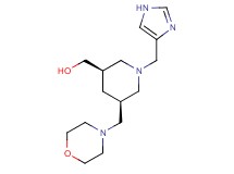 [(3R*,5S*)-1-(1H-imidazol-4-ylmethyl)-5-(morpholin-4-ylmethyl)piperidin-3-yl]methanol