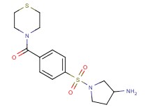 1-{[4-(4-thiomorpholinylcarbonyl)phenyl]sulfonyl}-3-pyrrolidinamine hydrochloride