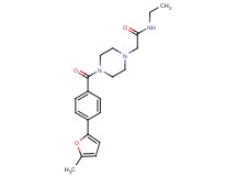 N-ethyl-2-{4-[4-(5-methyl-2-furyl)benzoyl]-1-piperazinyl}acetamide