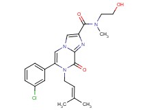 6-(3-chlorophenyl)-N-(2-hydroxyethyl)-N-methyl-7-(3-methylbut-2-en-1-yl)-8-oxo-7,8-dihydroimidazo[1,2-a]pyrazine-2-carboxamide