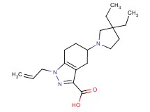 1-allyl-5-(3,3-diethylpyrrolidin-1-yl)-4,5,6,7-tetrahydro-1H-indazole-3-carboxylic acid