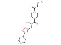 1-(methoxyacetyl)-N-methyl-N-{[3-(4-pyridinyl)-5-isoxazolyl]methyl}-4-piperidinecarboxamide