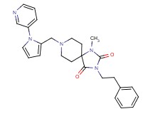 1-methyl-3-(2-phenylethyl)-8-{[1-(3-pyridinyl)-1H-pyrrol-2-yl]methyl}-1,3,8-triazaspiro[4.5]decane-2,4-dione