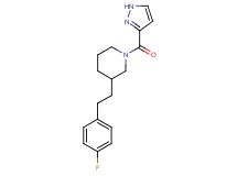 3-[2-(4-fluorophenyl)ethyl]-1-(1H-pyrazol-3-ylcarbonyl)piperidine