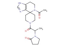1-[2-(5-acetyl-1,5,6,7-tetrahydro-1'H-spiro[imidazo[4,5-c]pyridine-4,4'-piperidin]-1'-yl)-1-methyl-2-oxoethyl]pyrrolidin-2-one