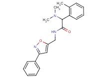 2-(dimethylamino)-2-(2-methylphenyl)-N-[(3-phenyl-5-isoxazolyl)methyl]acetamide