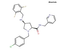 (4S)-1-(4-chlorobenzyl)-4-[(2,6-difluorobenzyl)amino]-N-(3-pyridinylmethyl)-L-prolinamide