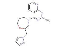 2-methyl-4-[2-(1H-pyrazol-1-ylmethyl)-1,4-oxazepan-4-yl]pyrido[2,3-d]pyrimidine