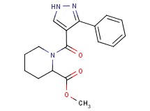 methyl 1-[(3-phenyl-1H-pyrazol-4-yl)carbonyl]piperidine-2-carboxylate