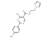 4-hydroxy-2-(4-methylphenyl)-N-[2-(1H-pyrazol-1-yl)ethyl]pyrimidine-5-carboxamide