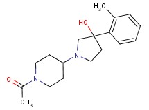 1-(1-acetylpiperidin-4-yl)-3-(2-methylphenyl)pyrrolidin-3-ol