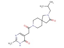 2-isobutyl-8-[(2-methyl-6-oxo-1,6-dihydro-5-pyrimidinyl)acetyl]-2,8-diazaspiro[4.5]decan-3-one