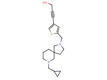 3-(5-{[7-(cyclopropylmethyl)-2,7-diazaspiro[4.5]dec-2-yl]methyl}-3-thienyl)-2-propyn-1-ol