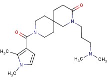 2-[3-(dimethylamino)propyl]-9-[(1,2-dimethyl-1H-pyrrol-3-yl)carbonyl]-2,9-diazaspiro[5.5]undecan-3-one