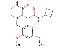 N-cyclobutyl-2-[1-(2,4-dimethoxybenzyl)-3-oxo-2-piperazinyl]acetamide