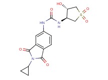 N-(2-cyclopropyl-1,3-dioxo-2,3-dihydro-1H-isoindol-5-yl)-N'-[(3S*,4S*)-4-hydroxy-1,1-dioxidotetrahydro-3-thienyl]urea