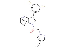 (3R*,3aR*,7aR*)-3-(3,5-difluorophenyl)-1-[(4-methyl-1H-pyrazol-1-yl)acetyl]octahydro-4,7-ethanopyrrolo[3,2-b]pyridine