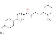 6-(4-ethyl-1-piperazinyl)-N-[2-(1-methyl-2-piperidinyl)ethyl]nicotinamide